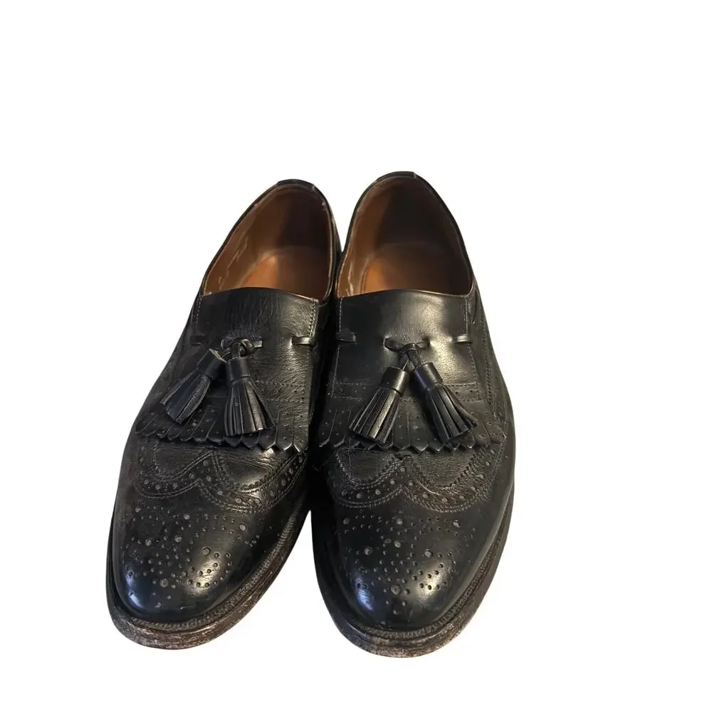 Allen Edmonds Arlington Made in USA Leather Loafers Mens Size 9 C Moc Toe